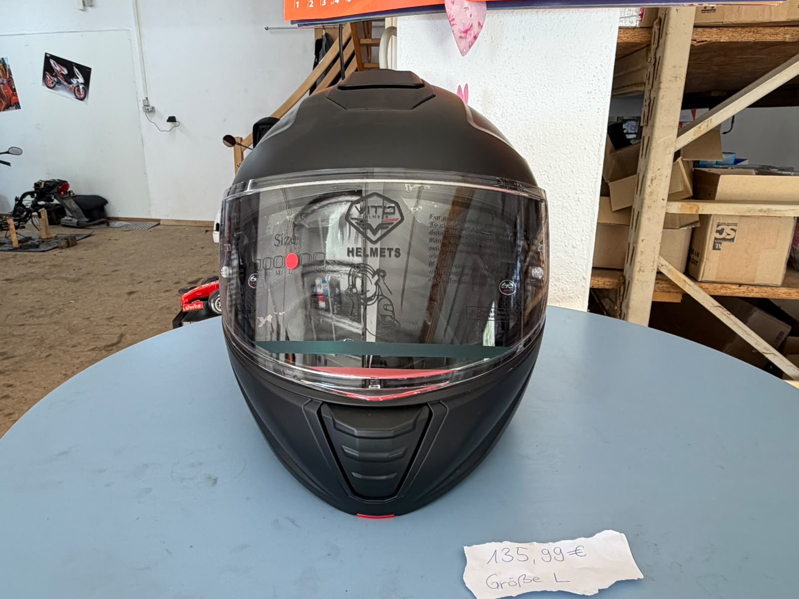 VTO Integralhelm schwarz matt